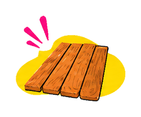 Hardwood cleaning illustration